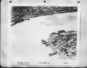 New Orleans coastline in 1922.